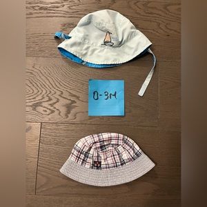 Baby boy summer hats 0-3M (VGUC and new)